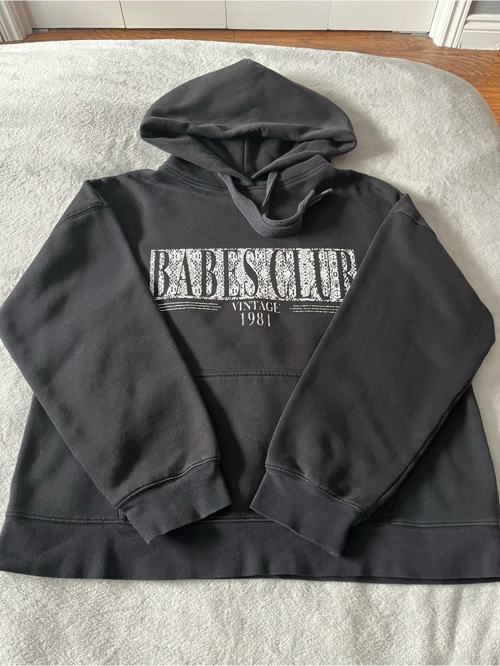 Brunette The Label Black 'Babies Club 1981' Logo Hoodie